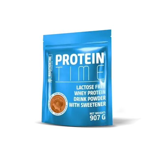 Protein Time - laktázenzimmel dúsított fehérje koncentrátum 907 g - nugát praliné - Marathontime - 