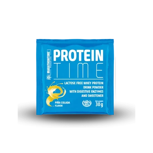 Protein Time - laktázenzimmel dúsított fehérje koncentrátum 30 g - pina colada - Marathontime - 