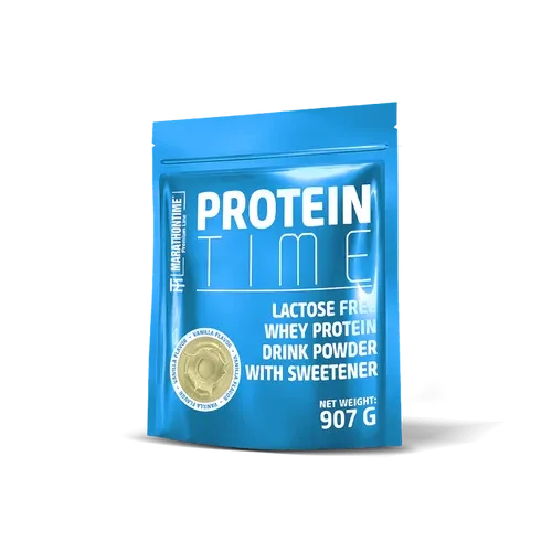 Protein Time - laktázenzimmel dúsított fehérje koncentrátum 907 g - vanília - Marathontime - 