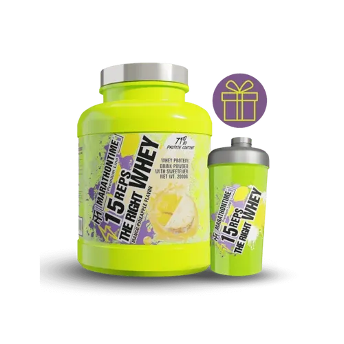 15 REPS THE RIGHT WHEY Fehérje Koncentrátum - 2000 g - ananász mangó - Marathontime - 
