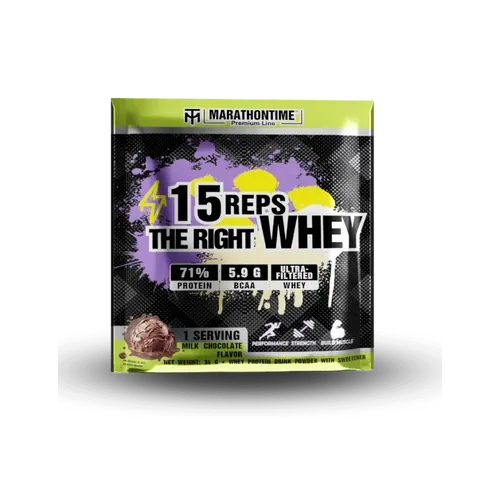 15 REPS THE RIGHT WHEY Fehérje Koncentrátum - 34 g - tejcsokoládé - Marathontime - 