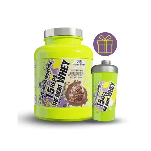 15 REPS THE RIGHT WHEY Fehérje Koncentrátum - 2000 g - tejcsokoládé - Marathontime - 
