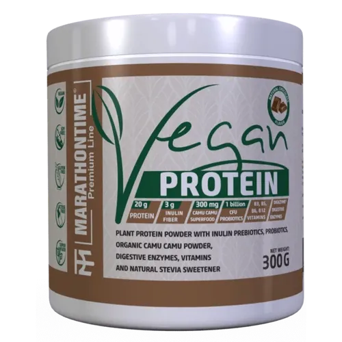 Prémium Vegán protein 300 g - csokoládé - Marathontime - 