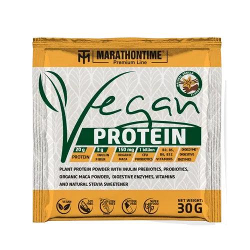 Prémium Vegán protein 30 g - vanília - Marathontime - 