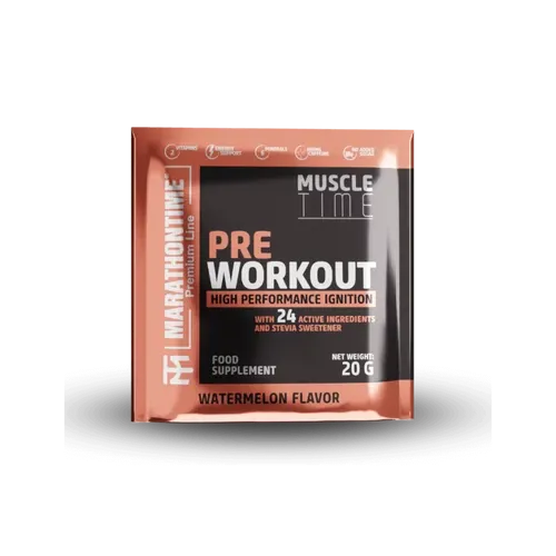 Pre Workout Edzés Előtti Energizáló 20 g - görögdinnye ízben - Marathontime - 