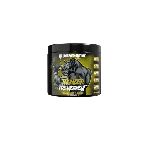 THUNDER Pre-Workout Edzés Előtti Energizáló 350 g - vaníliás kóla - Marathontime - 