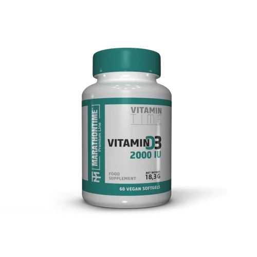 D-Vitamin 2000NE hozzáadott Kálciummal - 60 lágyzselatin - Marathontime - 