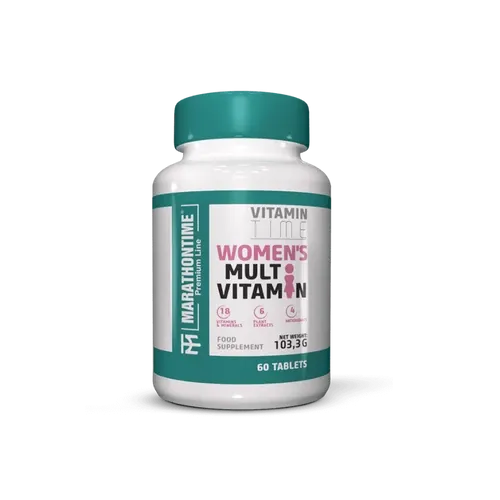 Női multivitamin komplex 33 összetevővel - 60 tabletta - Marathontime - 