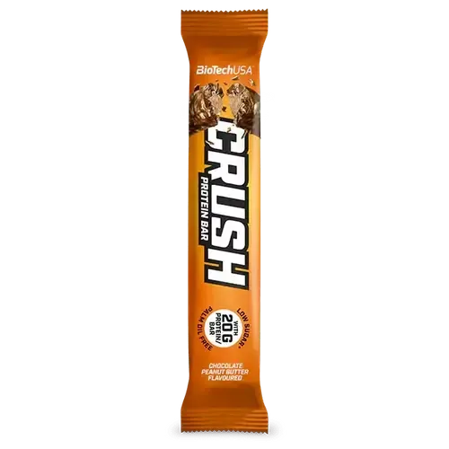 Crush Bar - csokoládé-mogyoróvaj - 64g - BioTech USA - 