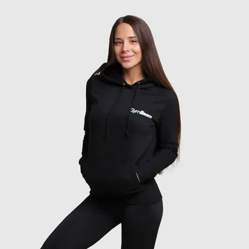 PRO Hoodie fekete női pulóver - (M) - GymBeam - 
