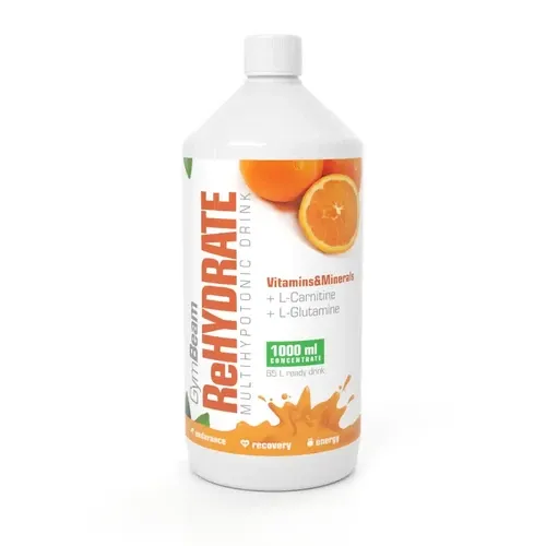 ReHydrate izotóniás ital - 1000 ml - narancs - GymBeam - 