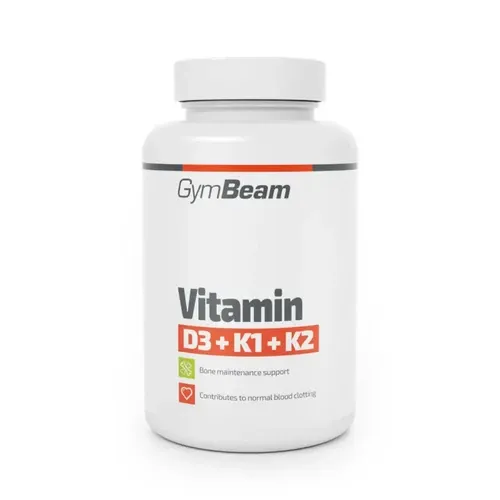 D3+K1+K2 vitamin - 120 kapszula - GymBeam - 