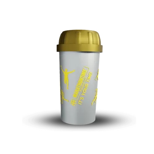 Shaker fehér - arany 350 ml - The Runner - Marathontime - 