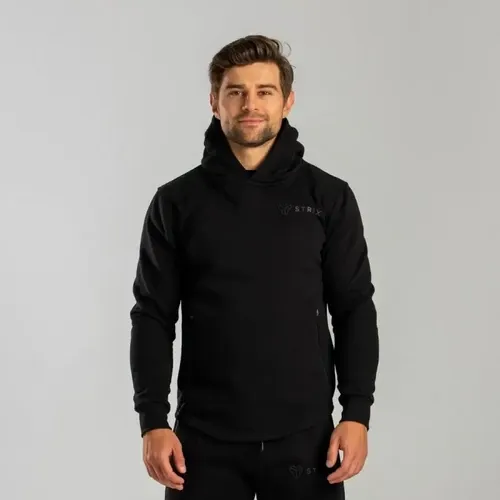 Essential Black kapucnis pulóver - (XL) - STRIX - 