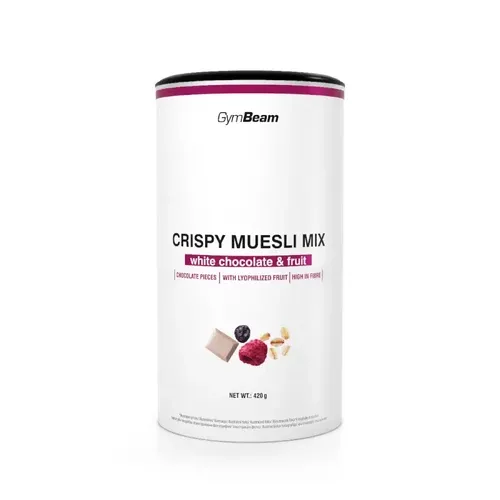 Ropogós müzlimix - 420g - fehér csoki gyümölcs - GymBeam - 
