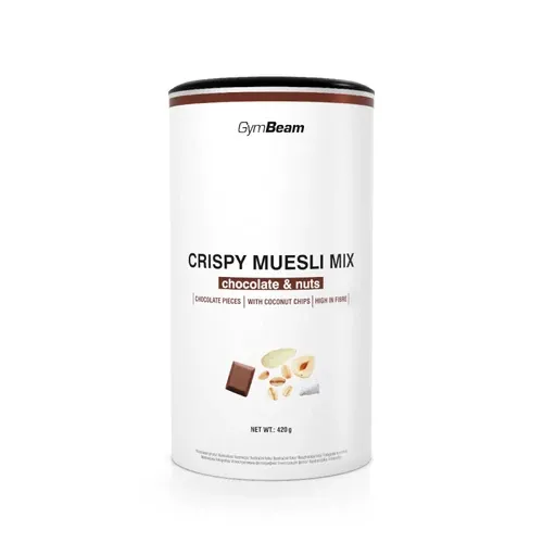 Ropogós müzlimix - 420g - csokoládé-mogyoró - GymBeam - 