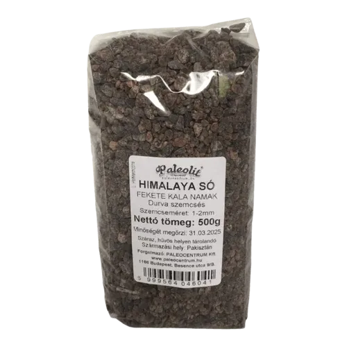 Himalaya só durva fekekte (1-2mm) Kala Namak - 500 g - Paleolit - 
