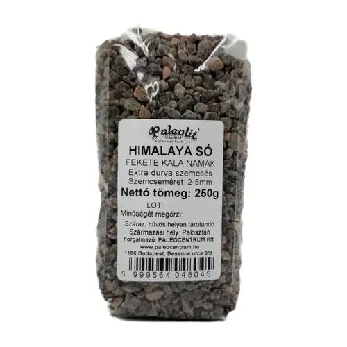 Himalaya só durva fekekte (2-5mm) Kala Namak - 250 g - Paleolit - 