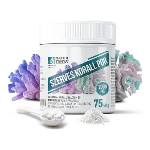 Szerves korall por - okinawai korall eredetű kalcium és magnézium - 150 g - Natur Tanya - 