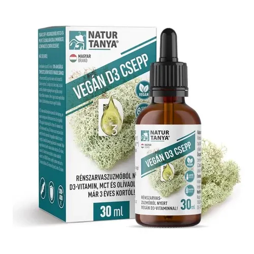 Vegán D3-vitamin - 30 ml - Natur Tanya - 