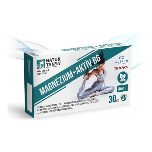 Vegán Magnézium + Aktív B6 - 30 kapszula - Natur Tanya - 