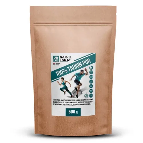 100% TAURIN POR - adalékanyagmentes, tiszta, 3000 mg aminosav - 500 g - Natur Tanya - 