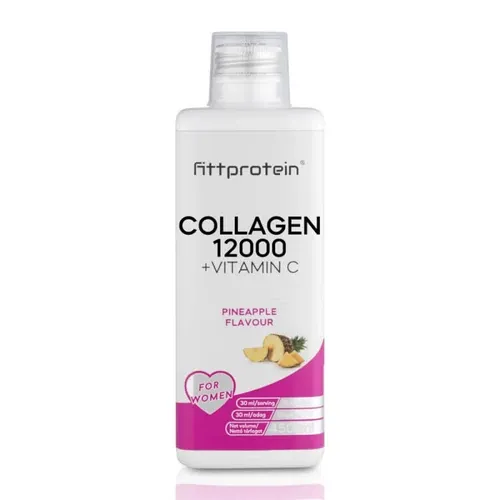 Fittprotein Collagen 12000 +Vitamin C  - ananász - 450 ml - 