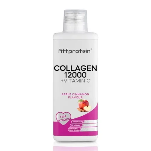 Fittprotein Collagen 12000 +Vitamin C - alma-fahéj - 450 ml - 