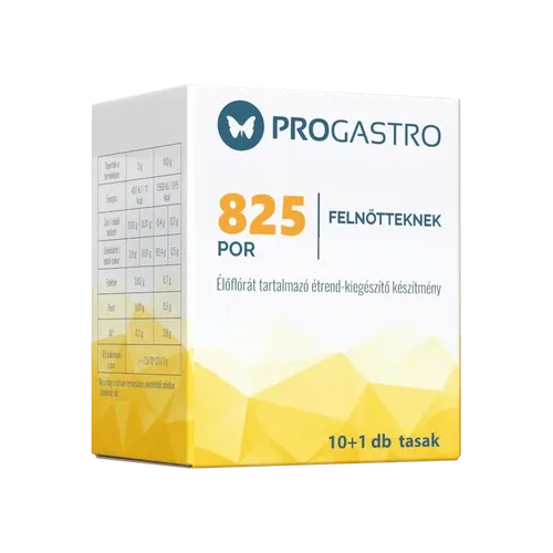 ProGastro 825 - Élőflórát tartalmazó étrend-kiegészítő készítmény (10+1 db tasak) - 