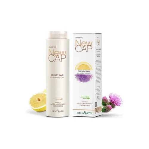 NEWCAP sampon zsíros hajra CAPELLI GRASSI - vegyianyag mentes, szerves hajápoló. Szerelem első mosásra!	- 250 ml - Erba Vita - 