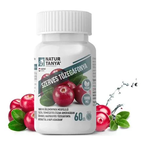 Szerves Tőzegáfonya Cranberry FORTE - 60 tabletta - Natur Tanya - 