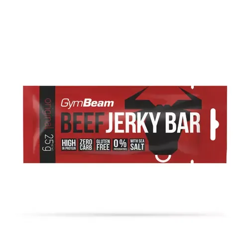 Beef Jerky szárított marhahús szelet - 25 g - eredeti - GymBeam - 
