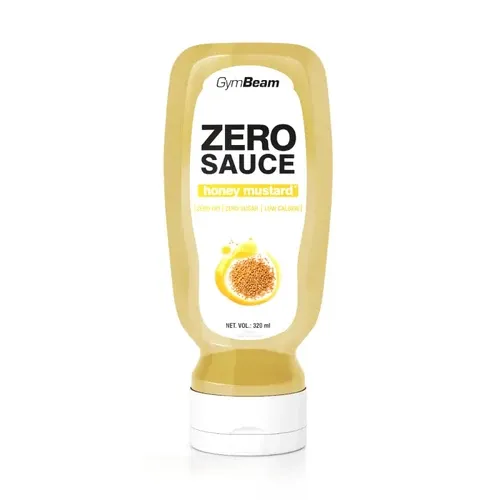 ZERO mézes-mustáros szósz - 320 ml - GymBeam - 