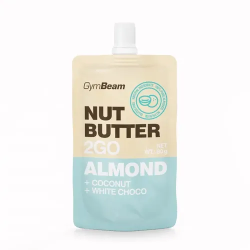 Nut Butter 2GO - Mandulavaj kókusszal és fehér csokival - 80 g - GymBeam - 