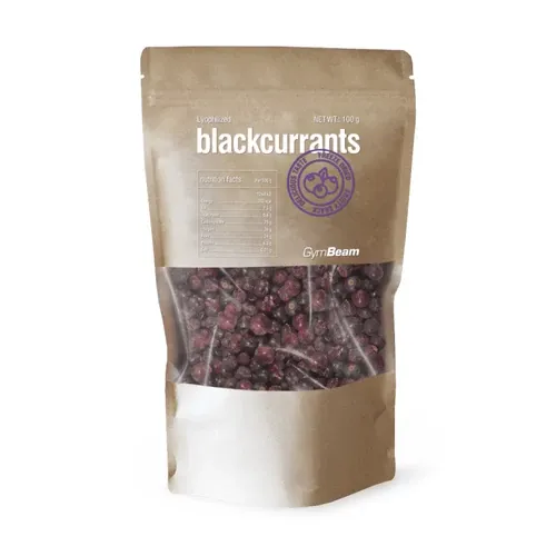 Liofilizált fekete ribizli - 100 g - GymBeam - 