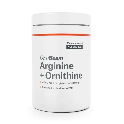 Arginin + Ornitin mangó-maracuja - 420 g - GymBeam - 