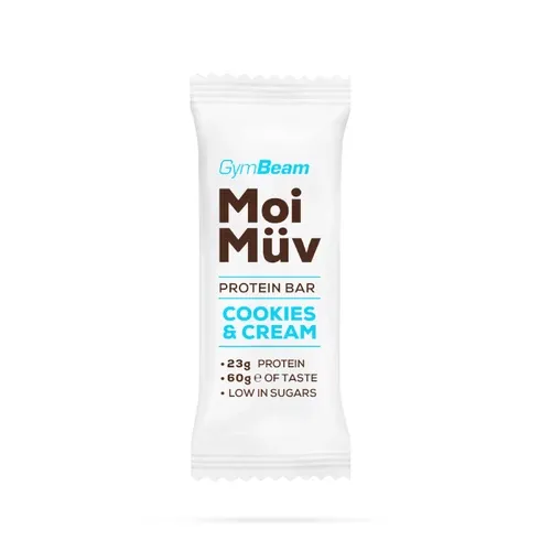 MoiMüv fehérjeszelet - 60 g - krémes keksz - GymBeam - 