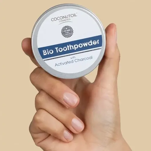 Bio Aktív Szenes Fogpor - 40 ml - Coconutoil Cosmetics - 
