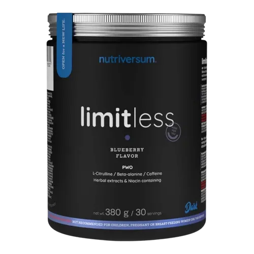 Limitless PWO - 380 g - áfonya - Nutriversum - 