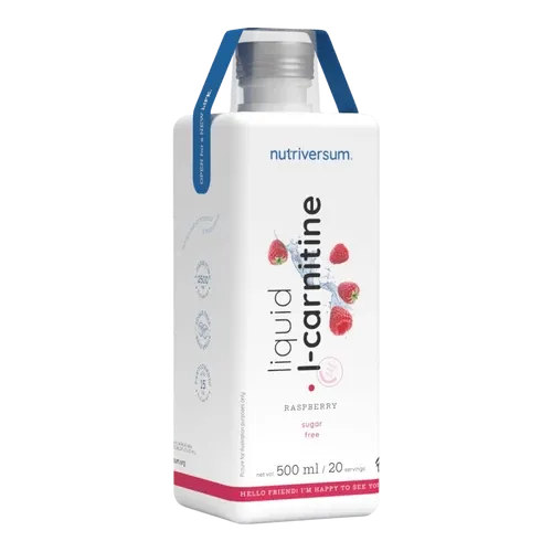 L-Carnitine - 500 ml - málna - Nutriversum - 