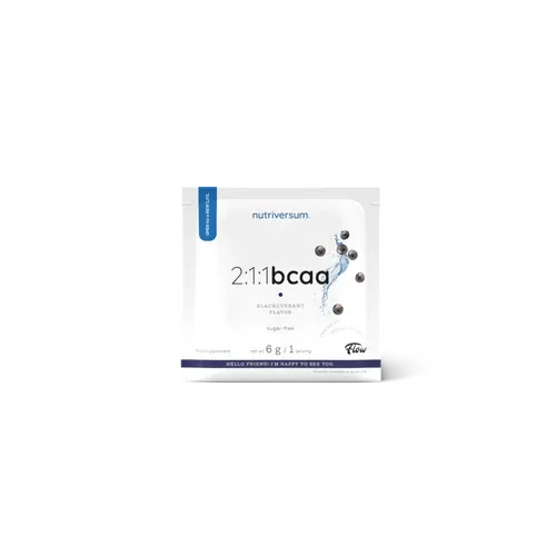 2:1:1 BCAA Sugar Free - 6 g - fekete ribizli - Nutriversum - 