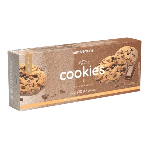 Cookies csoki darabokkal - 130 g - Nutriversum - 