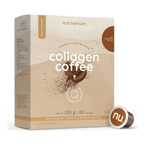 Collagen Coffee - rumos gesztenye - 20 kapszula - Nutriversum - 