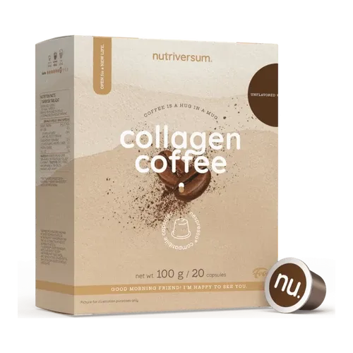 Collagen Coffee - ízesítetlen - 20 kapszula - Nutriversum - 