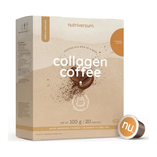 Collagen Coffee - karamell - 20 kapszula - Nutriversum - 