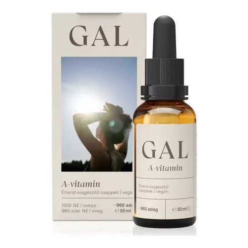 GAL A-vitamin 1000 NE x 960 adag - 30ml - 1000 NE / csepp - 960.000 NE / üveg