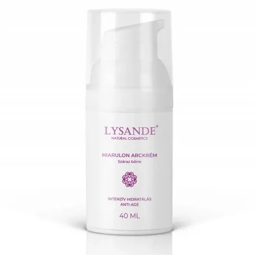 Hialuron arckrém száraz és érzékeny bőrre - 40 ml - LYSANDE - 