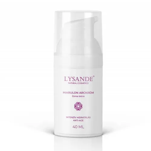 Hialuron arckrém zsíros és kombinált bőrre - 40 ml - LYSANDE - 