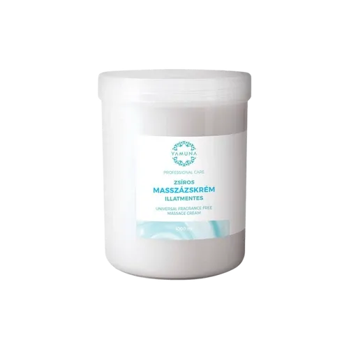 Zsíros, illatmentes masszázskrém - 1000ml - színezék-, parabén- és paraffin mentes