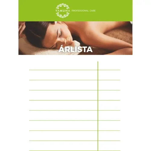 Yamuna árlista tábla - 